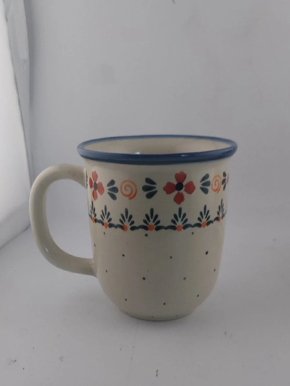 Polish Pottery cream ceramic